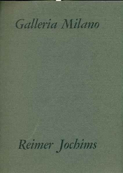 Reimer Jochims - Eugen Gomringer - copertina