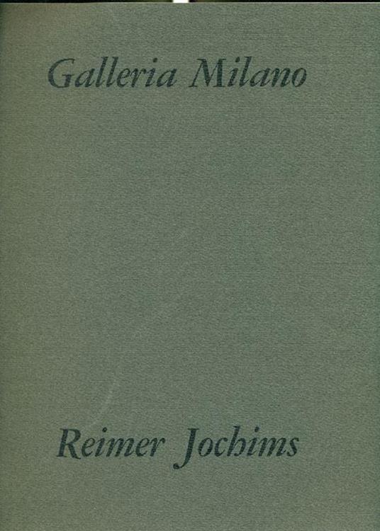 Reimer Jochims - Eugen Gomringer - copertina