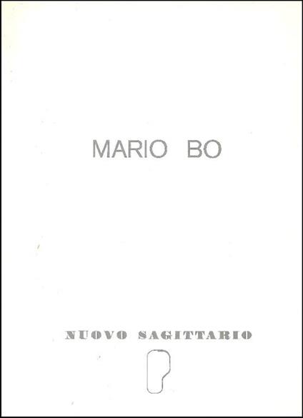 Mario Bo - Carlo Bo - copertina