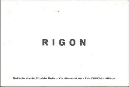 Rigon - Luigi Maria Rigon - copertina