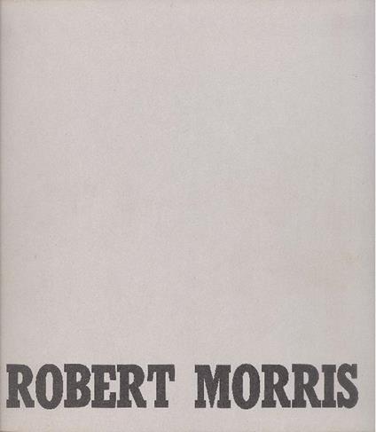 Robert Morris - Robert Morris - copertina