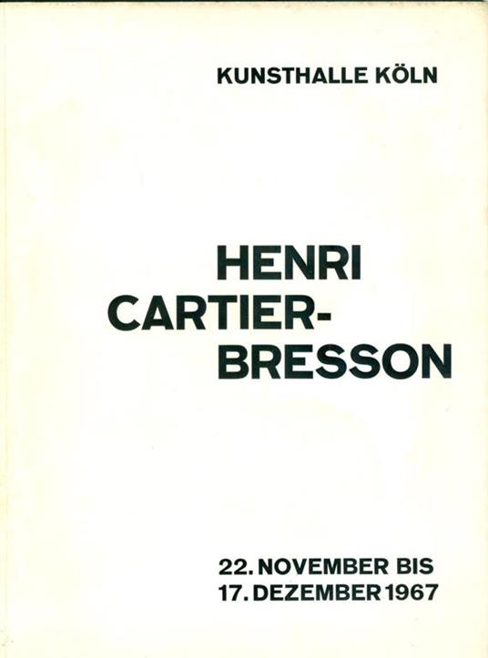 Henri Cartier-Bresson - Henri Cartier-Bresson - copertina