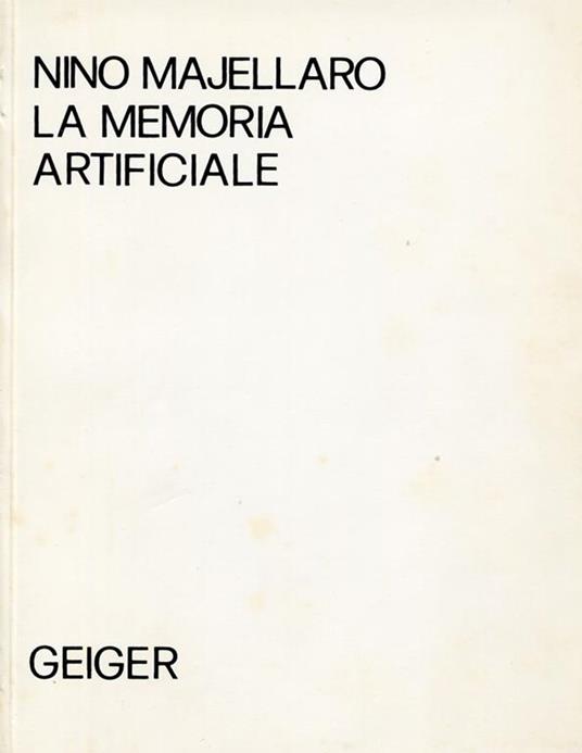 La memoria artificiale - Nino Majellaro - copertina