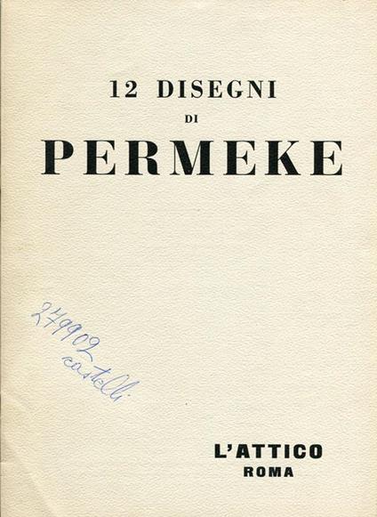 12 disegni di Permeke - Constant Permeke - copertina