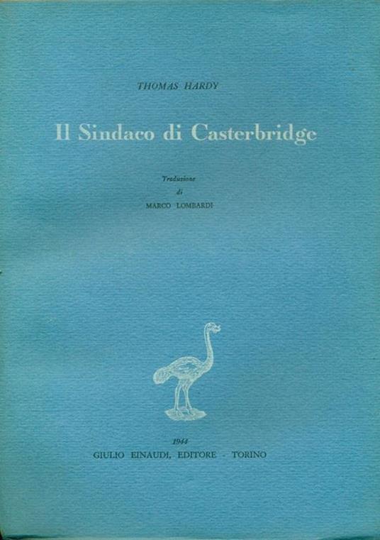 Il Sindaco di Casterbridge - Thomas Hardy - copertina