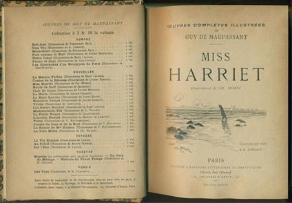 Miss Harriet - Guy de Maupassant - copertina