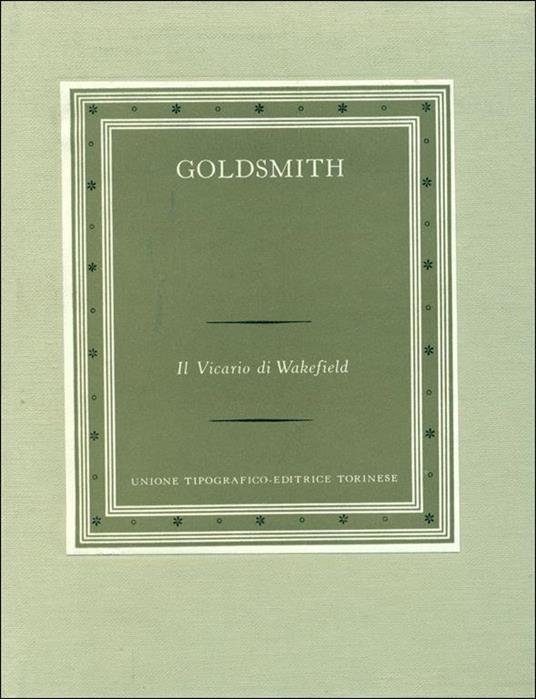 Il Vicario di Wakefield - Oliver Goldsmith - copertina