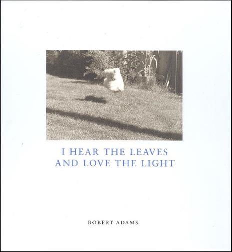 I hear the leaves and love the light. Sally in the Back Yard - Robert Adams - copertina