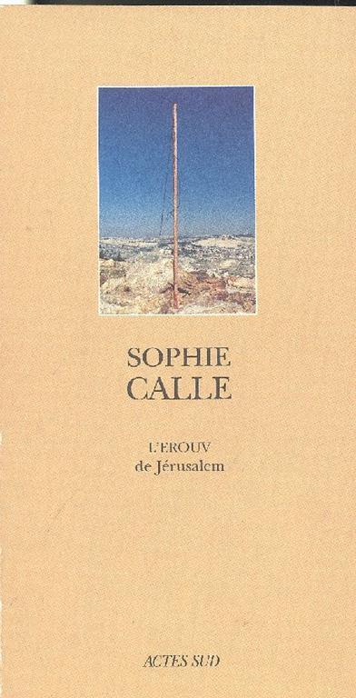 L' EROUV de Jérusalem - Sophie Calle - copertina