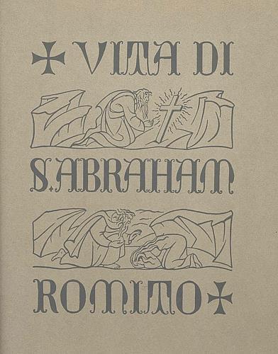 Vita di S. Abraham Romito - Domenico Cavalca - copertina