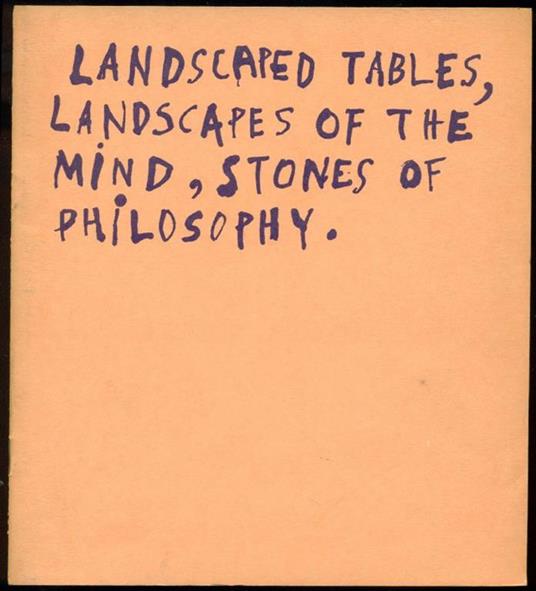 Landscaped Tables, Landscapes of the Mind, Stones of Philosophy - Jean Dubuffet - copertina