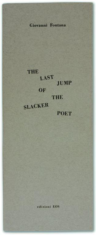 The Last Jump of the Slacker Poet - Giovanni Fontana - copertina