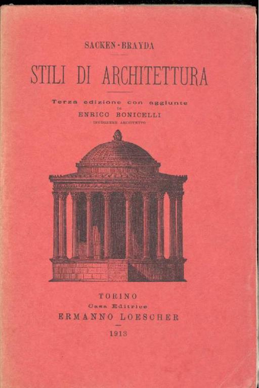 Stili di architettura - Eduard von Sacken - copertina