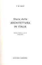 Storia della architettura in Italia