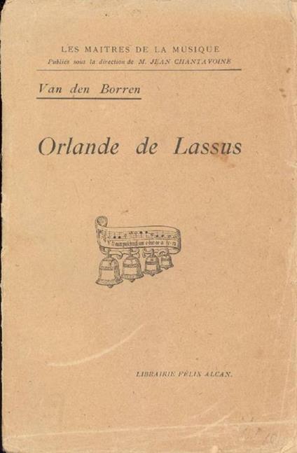 Orlande de Lassus - C. Van Den Borren - copertina