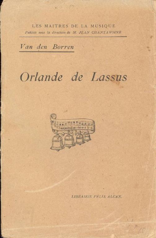 Orlande de Lassus - C. Van Den Borren - copertina