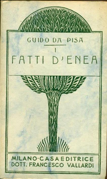 I fatti d'Enea - Guido da Pisa - copertina