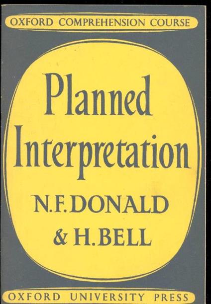 Planned interpretation - N.F. Donald - copertina