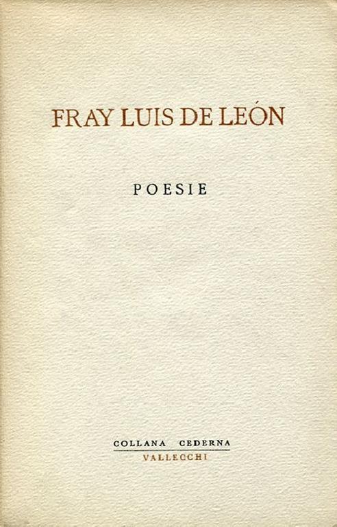 Poesie - Fray Luis de Leon - copertina