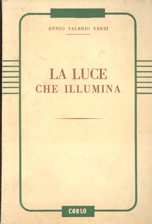 La luce che illumina - Ennio Valerio Verzi - copertina