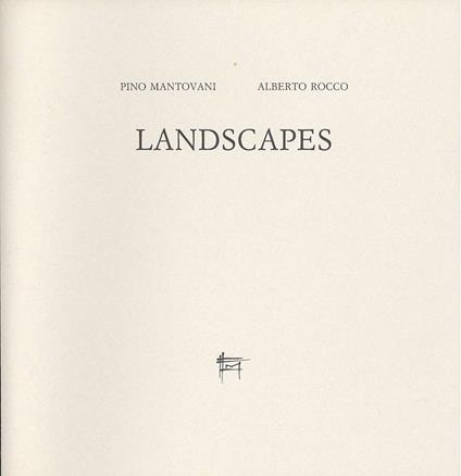 Landscapes - Alberto Rocco,Pino Mantovani - copertina