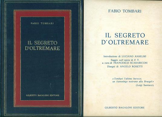 Il segreto d'oltremare - Fabio Tombari - copertina