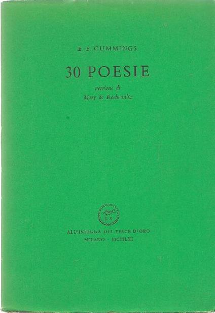30 poesie - Edward E. Cummings - copertina