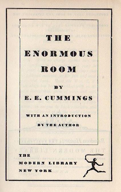 The enormous room - Edward E. Cummings - copertina