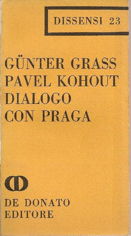 Dialogo con Praga - Günter Grass - copertina