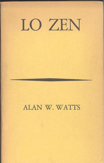 Lo zen - Alan W. Watts - copertina