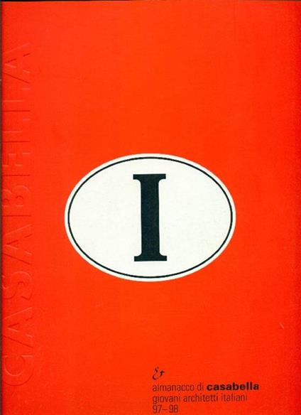 Almanacco di Casabella Giovani architetti italiani 97-98 - copertina
