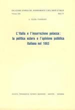 L' Italia e l'insurrezione polacca: la politica estera e l'opinione pubblica italiana nel