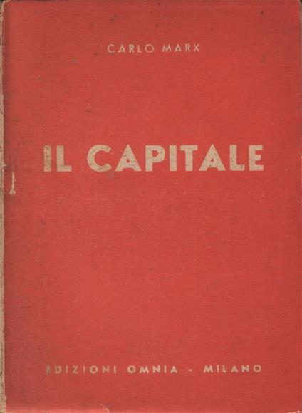 Il Capitale brevemente compendiato da Carlo Cafiero - Karl Marx - copertina