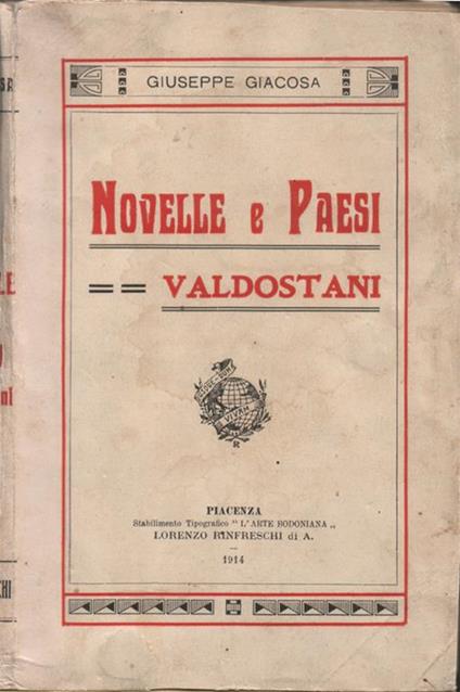 Novelle e paesi valdostani - Giuseppe Giacosa - copertina