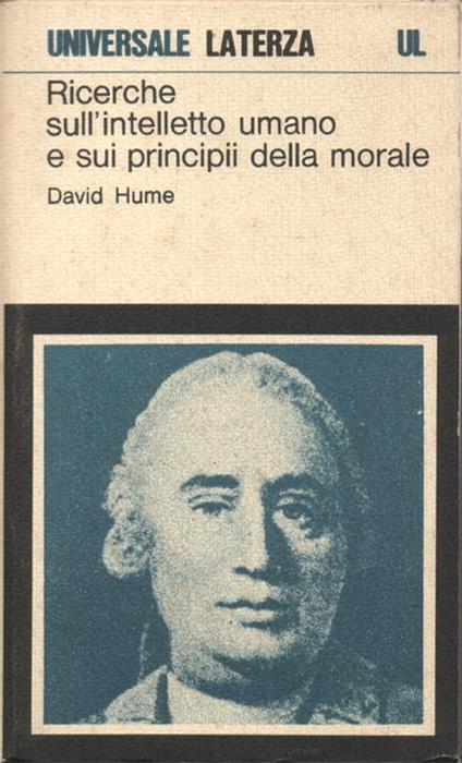 Ricerche sull'intelletto umano e sui principii della morale - David Hume - copertina