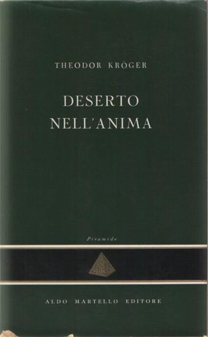 Deserto nell'anima - Theodor Kröger - copertina