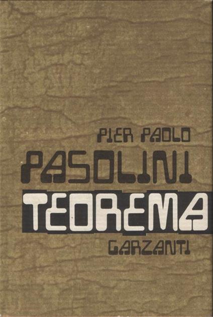 Teorema - Pier Paolo Pasolini - copertina