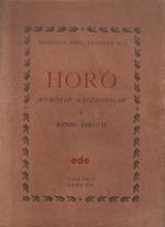 Horò. Memorie aneddotiche. Copia autografata