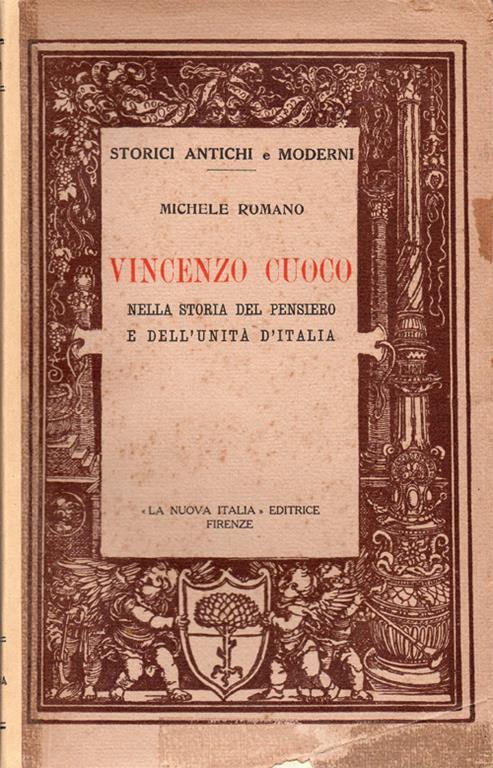 Vincenzo Cuoco nella storia del pensiero e dell'unità d'Italia - Michele Romano - copertina