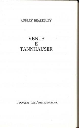 Venus e Tannhauser - Aubrey Beardsley - copertina