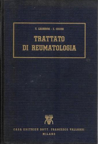 Trattato di reumatologia vol. 1° - Tommaso Lucherini - copertina