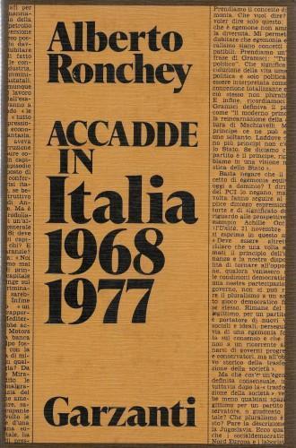 Accadde in Italia (1968-1977) - Alberto Ronchey - copertina
