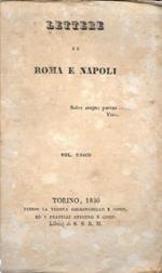 Lettere su Roma e Napoli