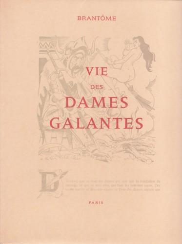 Vie des dames galantes - Pierre Bordeille de Brantôme - copertina