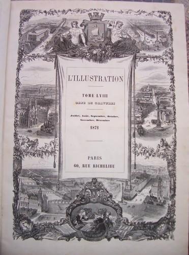 L' Illustration. Journal universel, secondo semestre 1871 (vol. LVIII) - copertina