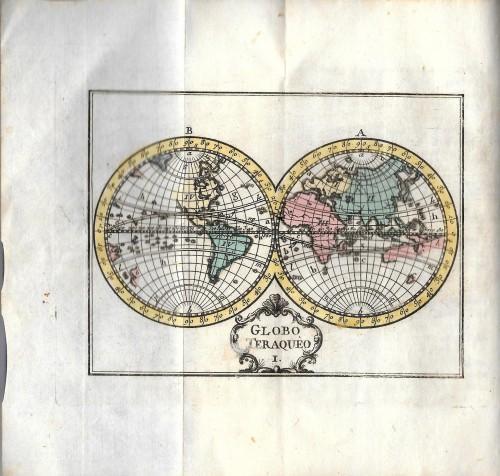 Nuovo atlante portatile ovvero Metodo facile per apprendere in breve la Geografia con un esatto Trattato della Sfera che fa vedere il moto degli Astri, i vari Sistemi del Mondo e l'uso dei Globi. Opera arricchita di XXIV Carte Miniate per uso delle S - Anonimo - copertina