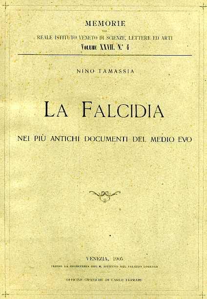 La Falcidia nei più antichi documenti del Medio Evo - Nino Tamassia - copertina