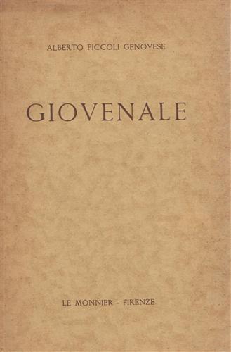 Giovenale - Alberto Piccoli Genovese - copertina