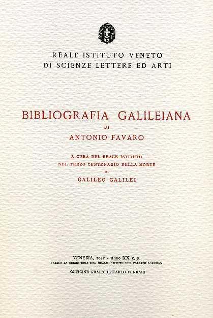 Bibliografia Galileiana - Antonio Favaro - 3