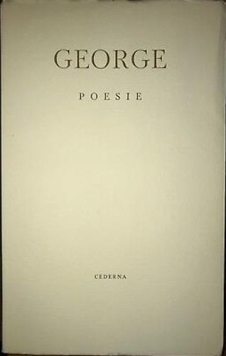 Poesie - Stefan George - copertina